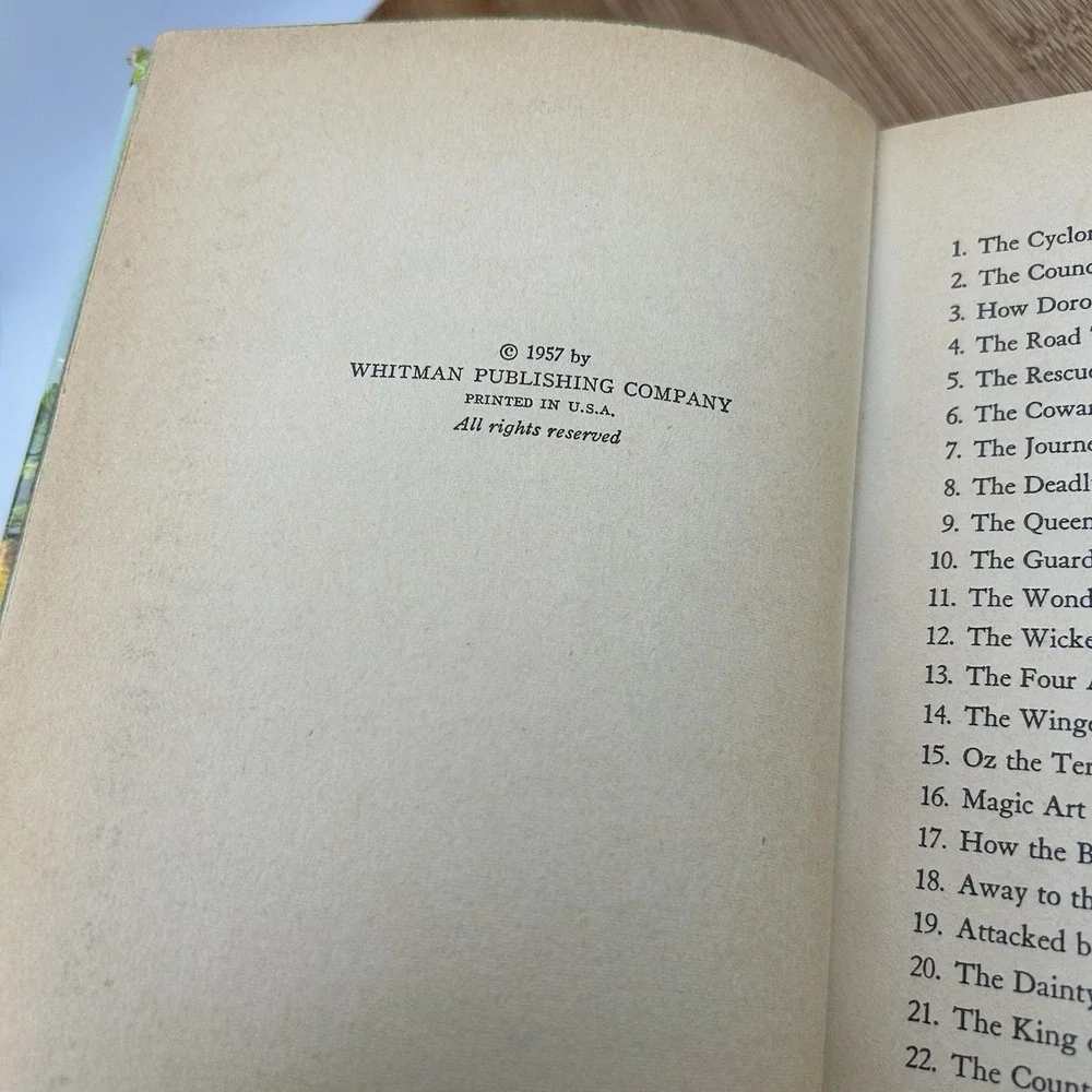 The‎ Wonderful WIZARD OF OZ Vintage 1957 Whitman Hardcover HC book L. Frank Baum